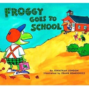 Scholastic Froggy Goes to School Book - Green and Blue